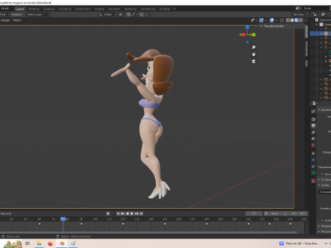 Fairly Oddparents Timmy Turners 엄마 비키니 3D 프린트 모델