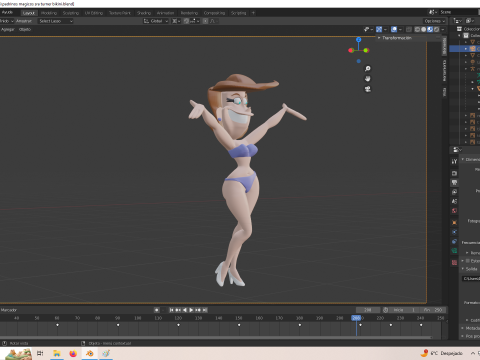 Fairly Oddparents Timmy Turners 엄마 비키니 3D 프린트 모델