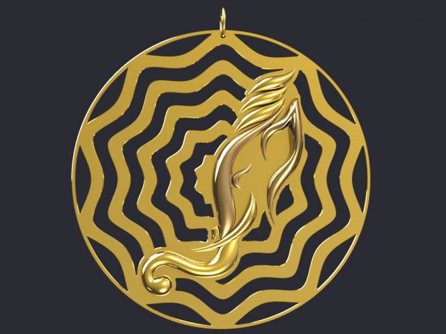 lord ganpathi pendant 3Dプリントモデル .c4d .max .obj .3ds .fbx .stl .blend 