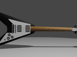 guitarra flying v 3D Model