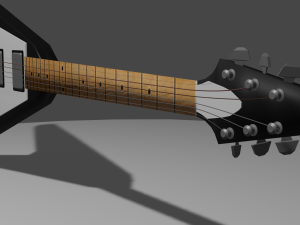 guitarra flying v Modello 3D