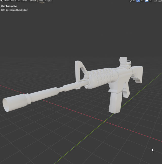 m4 3D 模型 .c4d .max .obj .3ds .fbx .stl .blend 