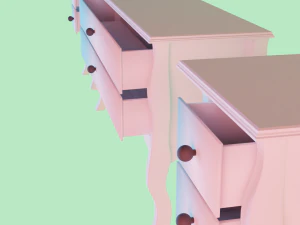 거실 가구 3D 모델