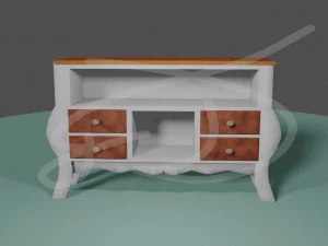 living room furniture lcd 3D Model