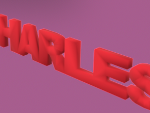 3d name charles 3D Print Model