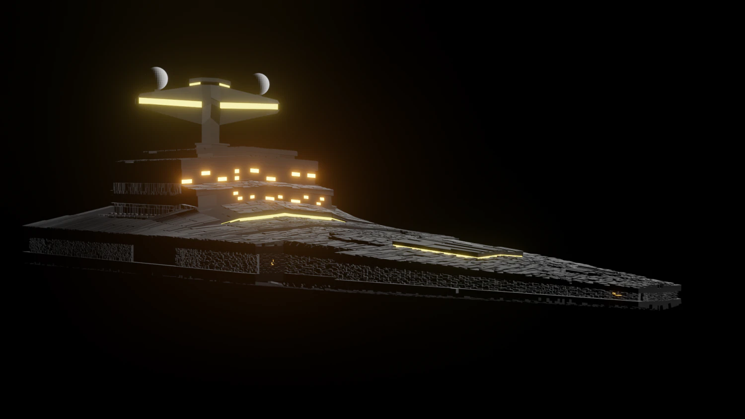 imperial warship 3D Model .c4d .max .obj .3ds .fbx .stl .blend