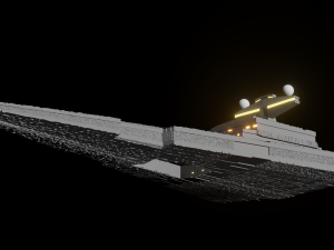 imperial warship 3D मॉडल