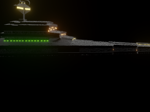 imperial warship 3D मॉडल