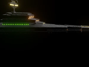 imperial warship 3D Model