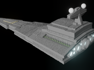 imperial warship 3D मॉडल