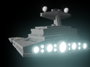 imperial warship 3D मॉडल