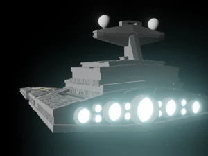 imperial warship 3D Model