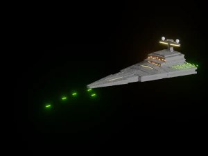 imperial warship 3D Model