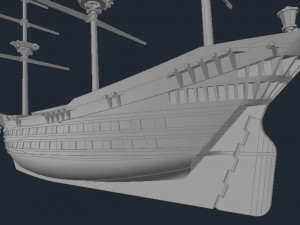 the ship is a dangerous merchant 3D Model