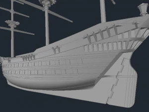 the ship is a dangerous merchant 3D Model