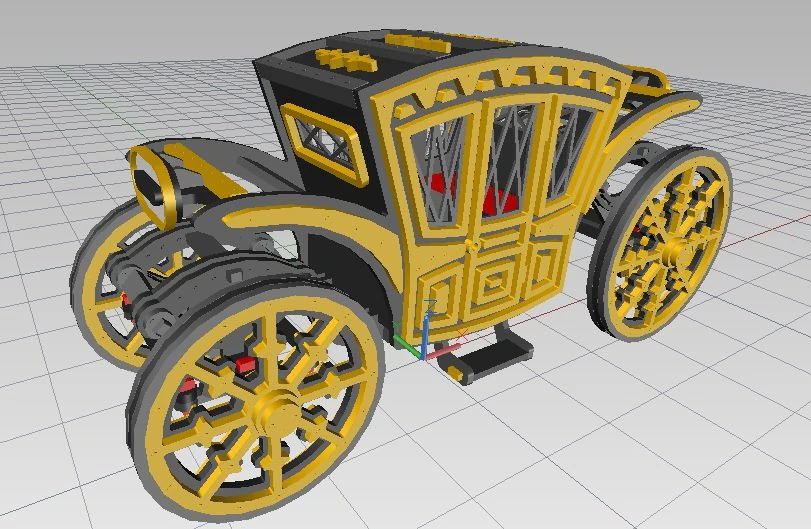 carruagem automotora Modelo 3D .c4d .max .obj .3ds .fbx .stl .blend 