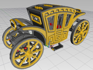 self-propelled carriage Modelo 3D