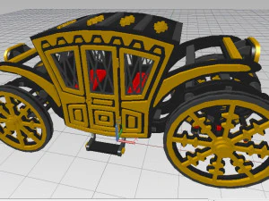 carruagem automotora Modelo 3D