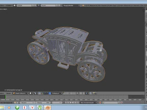 carruagem automotora Modelo 3D