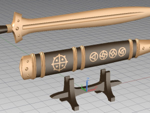 xiphos blade 3D Model