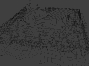 abandoned house Modèle 3D