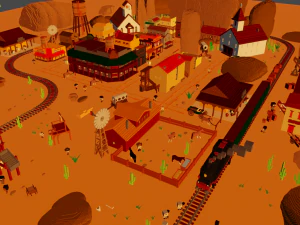 pacote final de voxel ocidental Modelo 3D