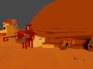 western voxel pack 2 - mine Modello 3D