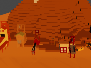 western voxel pack 2 - mine 3D मॉडल