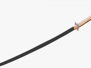 katana danneggiata Modello 3D