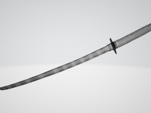 damaged katana 3Dモデル