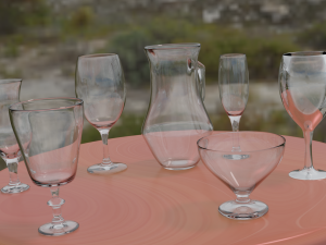 glass collection 3D-Modell