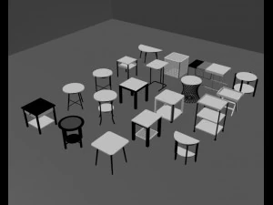 tables 3D Model