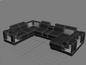 sofa 3D मॉडल