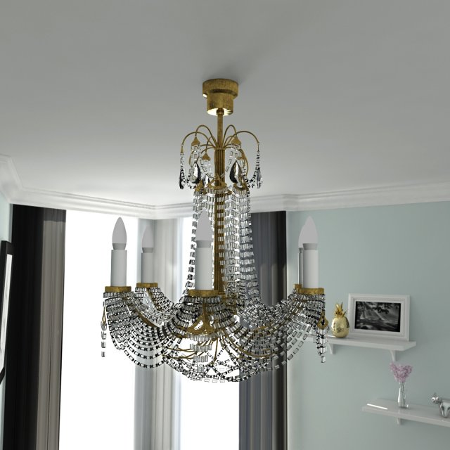 chandeliers 3Dモデル .c4d .max .obj .3ds .fbx .stl .blend 
