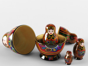 russian matrshka 3D Model
