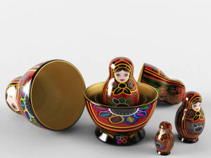 russische Matroschka 3D Modell