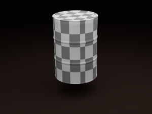 petrol barrel low-poly 3D मॉडल