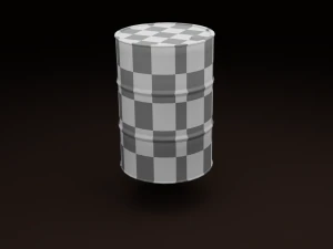 petrol barrel low-poly 3D Model
