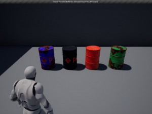 petrol barrel low-poly 3D मॉडल
