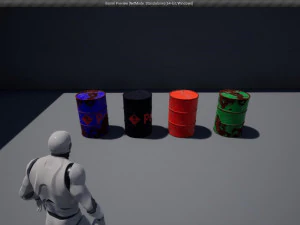 petrol barrel low-poly 3D Model