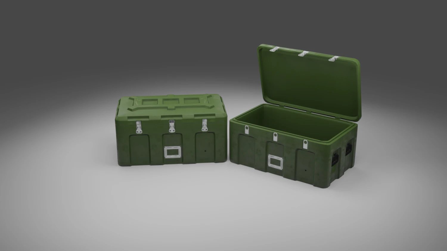 military cases pack low-poly 3D Model .c4d .max .obj .3ds .fbx .stl .blend 