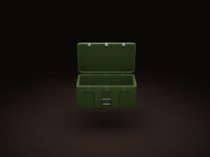 military cases pack low-poly 3D Model