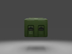 military cases pack low-poly 3D Model