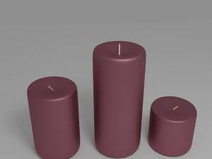 decorative candles 3Dモデル