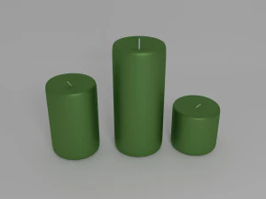 decorative candles 3D Model