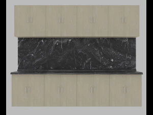 주방 세트 3D 모델