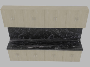 kitchen set 3D 模型