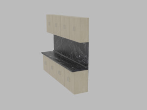 kitchen set 3D 模型