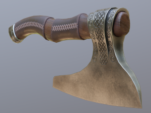 battle axe 3D Model