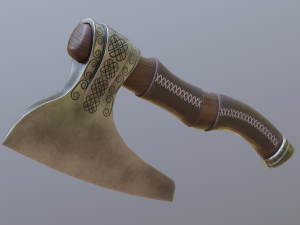 battle axe 3D Model
